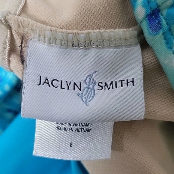Jaclyn Smith Womens One Piece Swim Suit (Apron Skirt) Size 8 - Picture 2 of 14